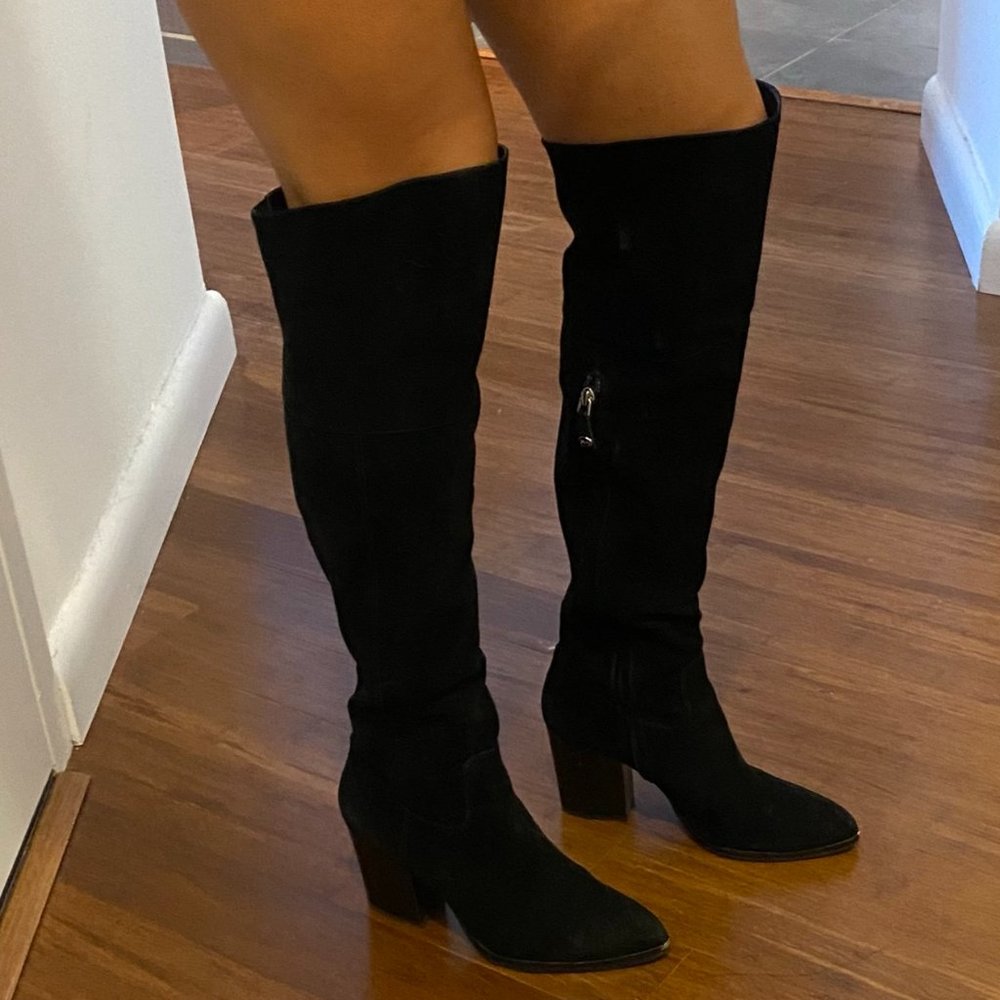 Marc Fisher Over The Knee Boot Black Size 9